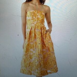 Abbey Glass Catherine Dress Orange Blossom Organza